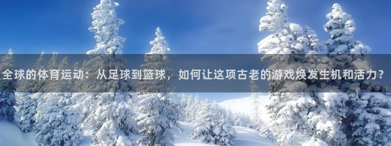 全球的体育运动：从足球到篮球，如何让这项古老的游戏焕发生机和活力？